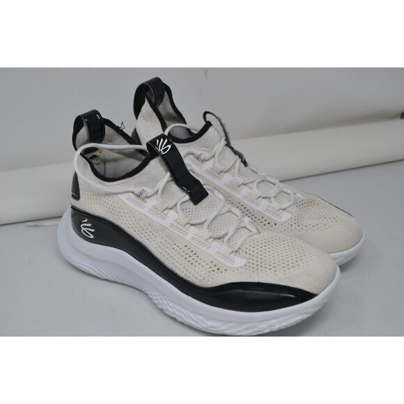 Under Armour Curry 8 FLOW White Patent 3024785-111 Sz M 10.5 W12 Basketball Shoe - Picture 1 of 16